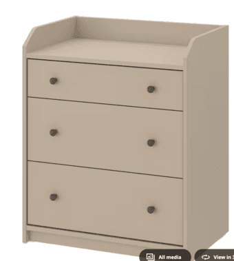Ikea hauga cabinet and drawers 2