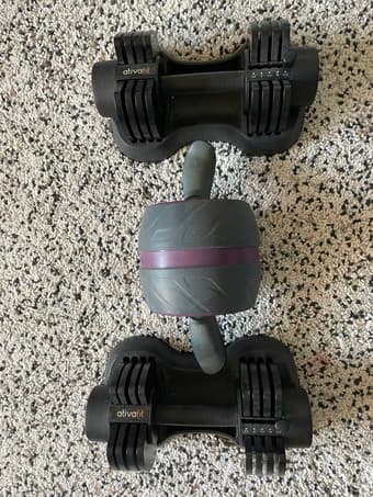 Roller for Core Workouts and dumbbell 27.5 lbs (*2) 1