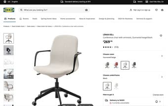 IKEA LÅNGFJÄLL Conference Chair w/ Armrests 2