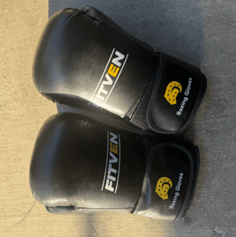 Freestanding Punching Bag with Boxing Gloves (barely used, like new) 2