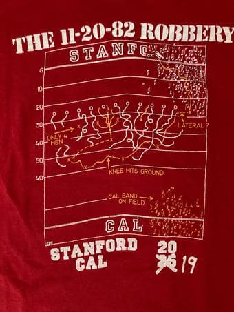 Vintage Stanford Football T-Shirt 1