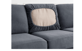 7 piece sofa cover + 2 ikea pillows, dark gray 2