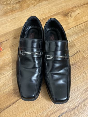 Men’s 8.5 Dexter Memory Foam Black Loafer Dress Shoe 1
