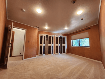 1 bedroom 10mins to campus surround by trees + half study with addl 1