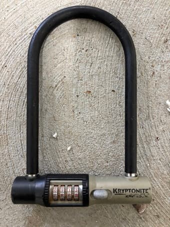 u lock with combination code 1