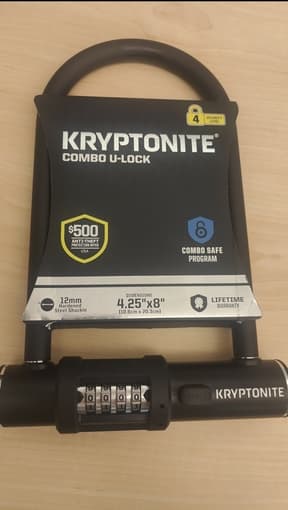 Kryptonite combo U-lock 1