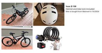 Mountain Bike – Good Condition, Helmet & Lock Included 1