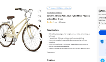 Schwinn Admiral Hybrid Bike for Girls w/ Basket ($350+ New) 3