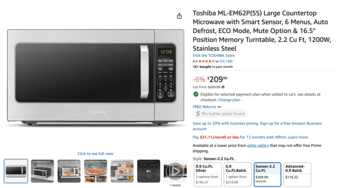 Toshiba microwave1200W 16.5” [high power and big volume] 3