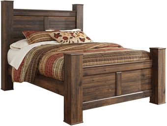 Signature Design by Ashley(R) Brown Queen Frame + Simba Mattress 1