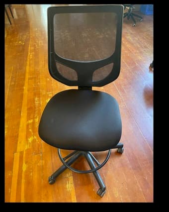 Black and tan office chairs 2