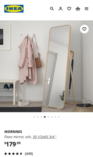 IKEA full size mirror 1