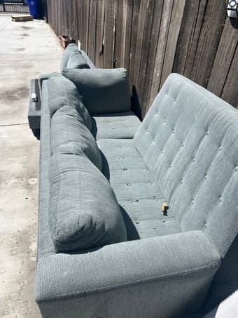 Light Blue (L-shaped) Sectional - $140 1