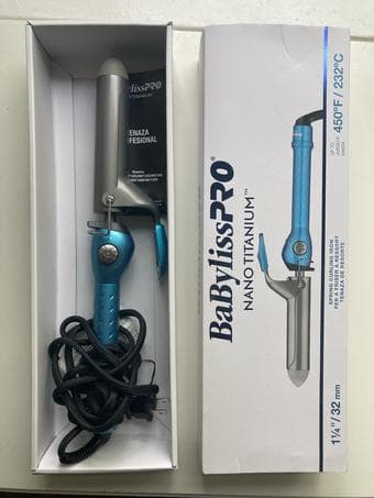 Spring Curling Iron BaBylissPRO® Nano Titanium™ 1¼" 2