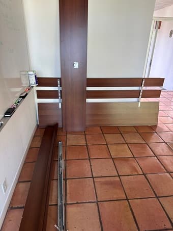 king size bed frame with two matching night stands 1