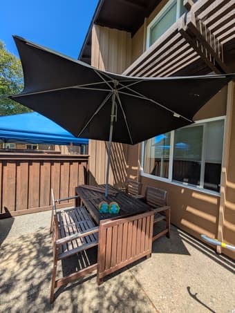 Moving sale! Car, outdoor patio set, mattress, children utensils etc 1