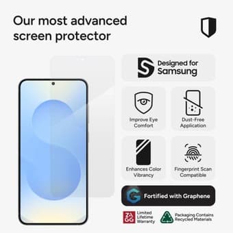 Fusion XTR4 Blue Light Screen Protector, Samsung Galaxy S25 open box 2