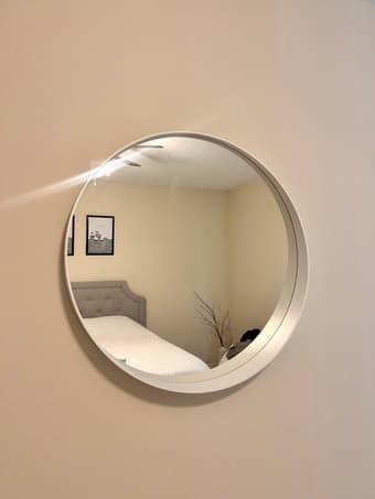 White IKEA Mirror (31.5 inches) 1