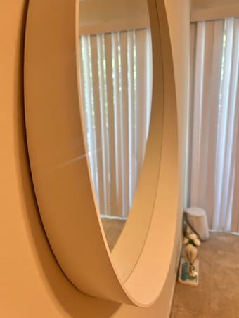 White IKEA Mirror (31.5 inches) 2