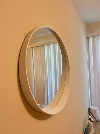 White IKEA Mirror (31.5 inches) 4