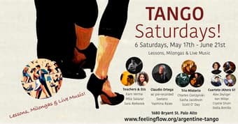 Tango Saturdays in Palo Alto! Lessons, Milongas and Live Music 1