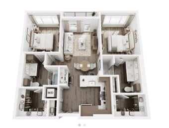 1B/1B in BRAND NEW luxury 2B/2B 10min walk from Millbrae BART/Caltrain 1