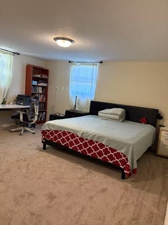 A furnished larger room with own bathroom for renting from June first 1