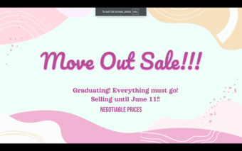 MOVING SALE 1