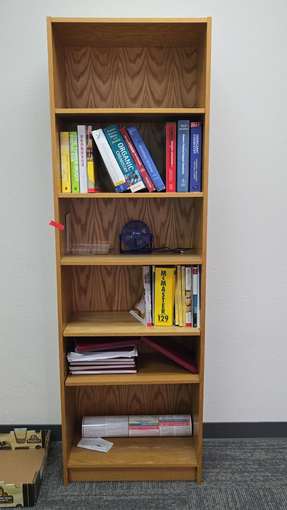 double bed, benchtop dishwasher, bookshelves, sofa etc. 3