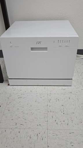 double bed, benchtop dishwasher, bookshelves, sofa etc. 4