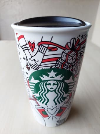 Starbucks Coffee Tumbler Mermaid 12oz Holiday Christmas 2017 Brand New 1