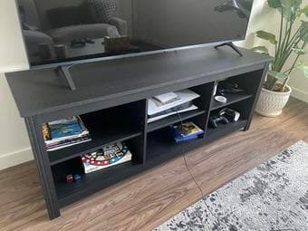 BLACK TV STAND 1