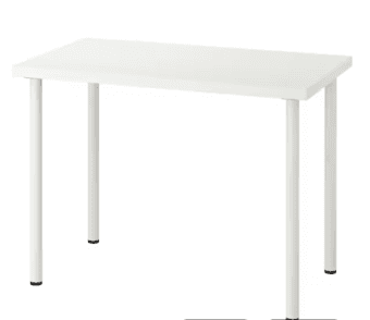 White Ikea table 1
