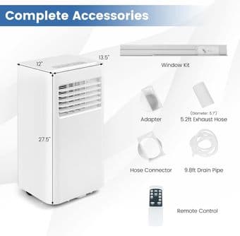 LDAILY 3-in-1 Portable Air Conditioner, 8,000 BTU 1