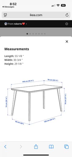 Ikea Dining Table (LISABO), Redwood City! 3