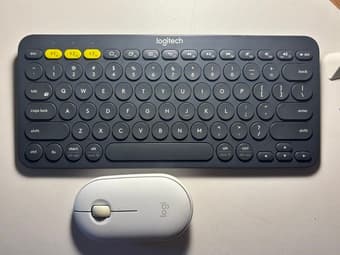 logitech keyboard + mouse! 1
