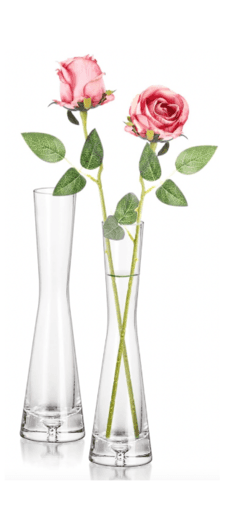 Elegant single-flower vase, 8” 1
