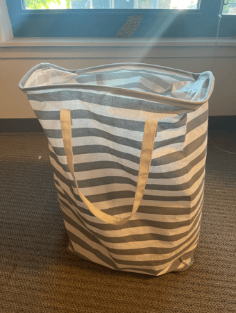 75L Collapsible Large Laundry Basket with Easy Carry Handles 1