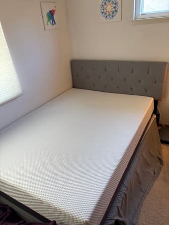 Full-size mattress, headboard, frame (San Jose) 1