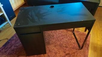 Two Black IKEA Office Desks 1