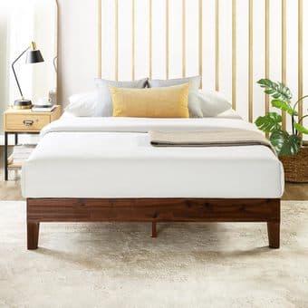 12 Inch Solid Wood Platform Bed and Extra Firm Mattress ZINUS 12 Inch 2