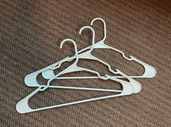 FOR SALE: Light Green Clotheshangers bundle (17) 1