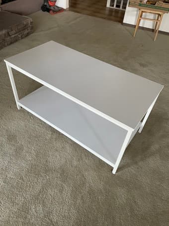 White coffee table 1