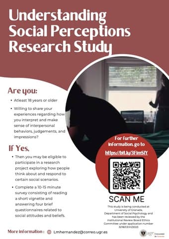 Understanding Social Perceptions Research Study 1