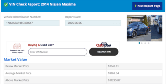 2014 Nissan maxima, burgundy color for sale 4
