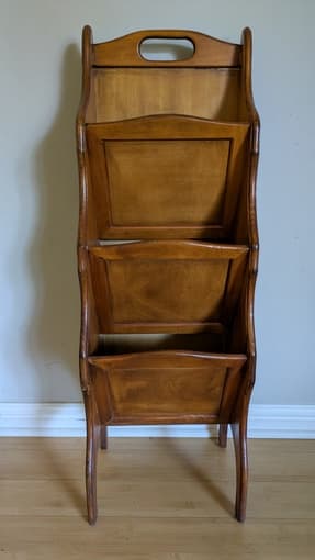 Wooden Magazine Rack 1