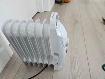 a mist humidifier and a small space heater, only 3