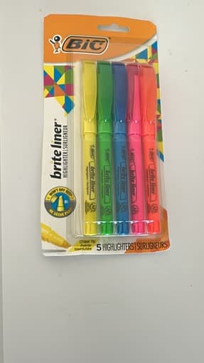 (New) BIC Brite Liners 1