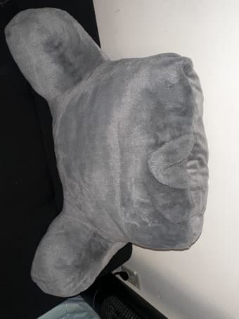 Large Backrest Gray Pillow 1