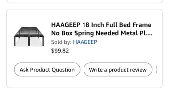 Bed frame - full size, compact, heavy duty 1